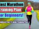 marathon training plan for beginners